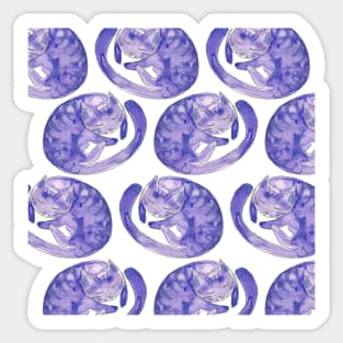 Purple Sleepy Maude Sticker